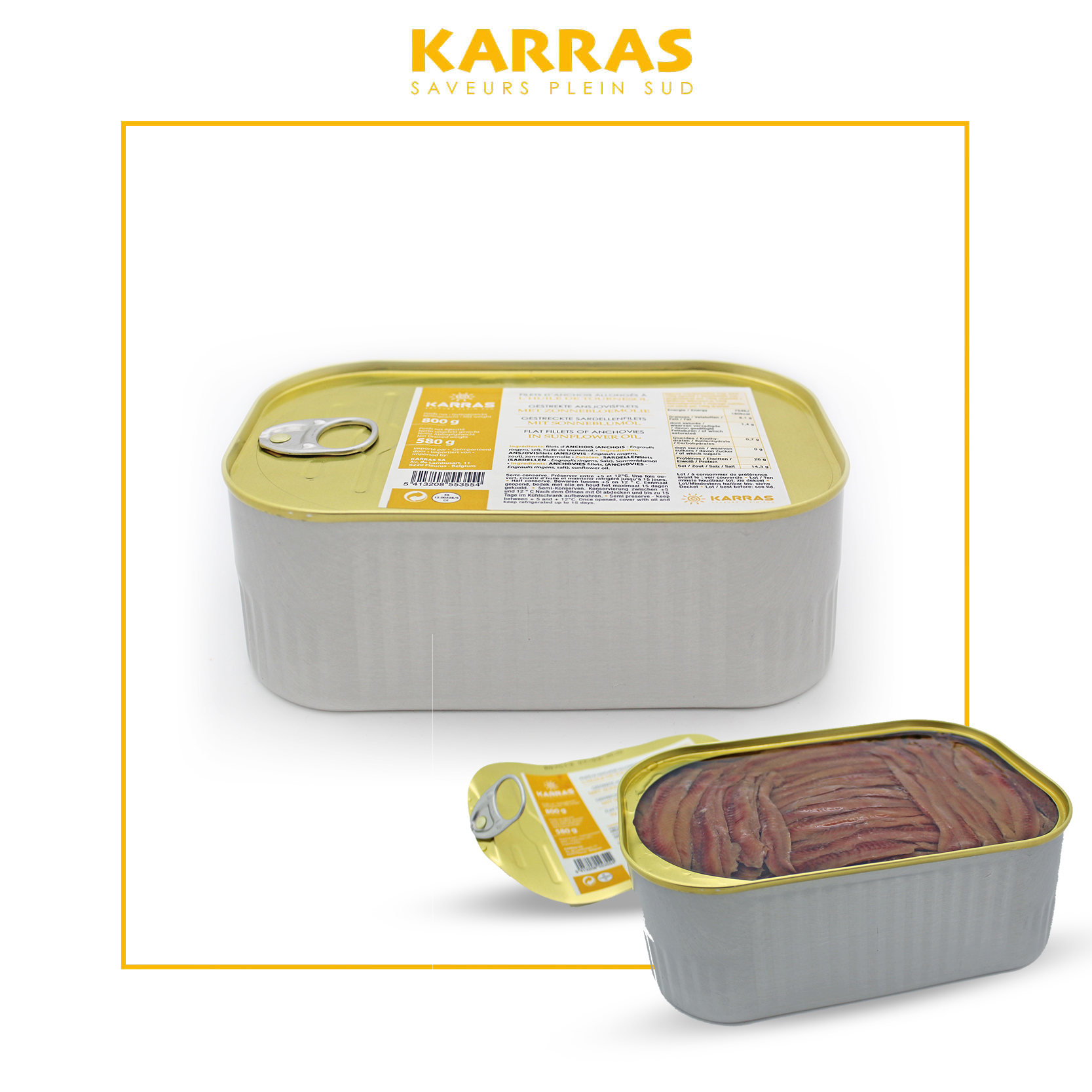 Anchois salés 800g 